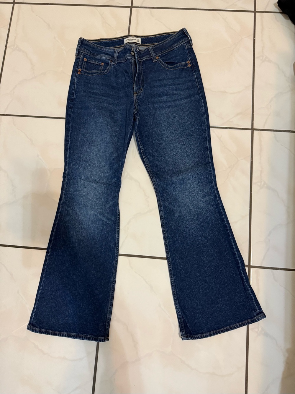 Abercrombie & Fitch Dark Blue Flare Jeans